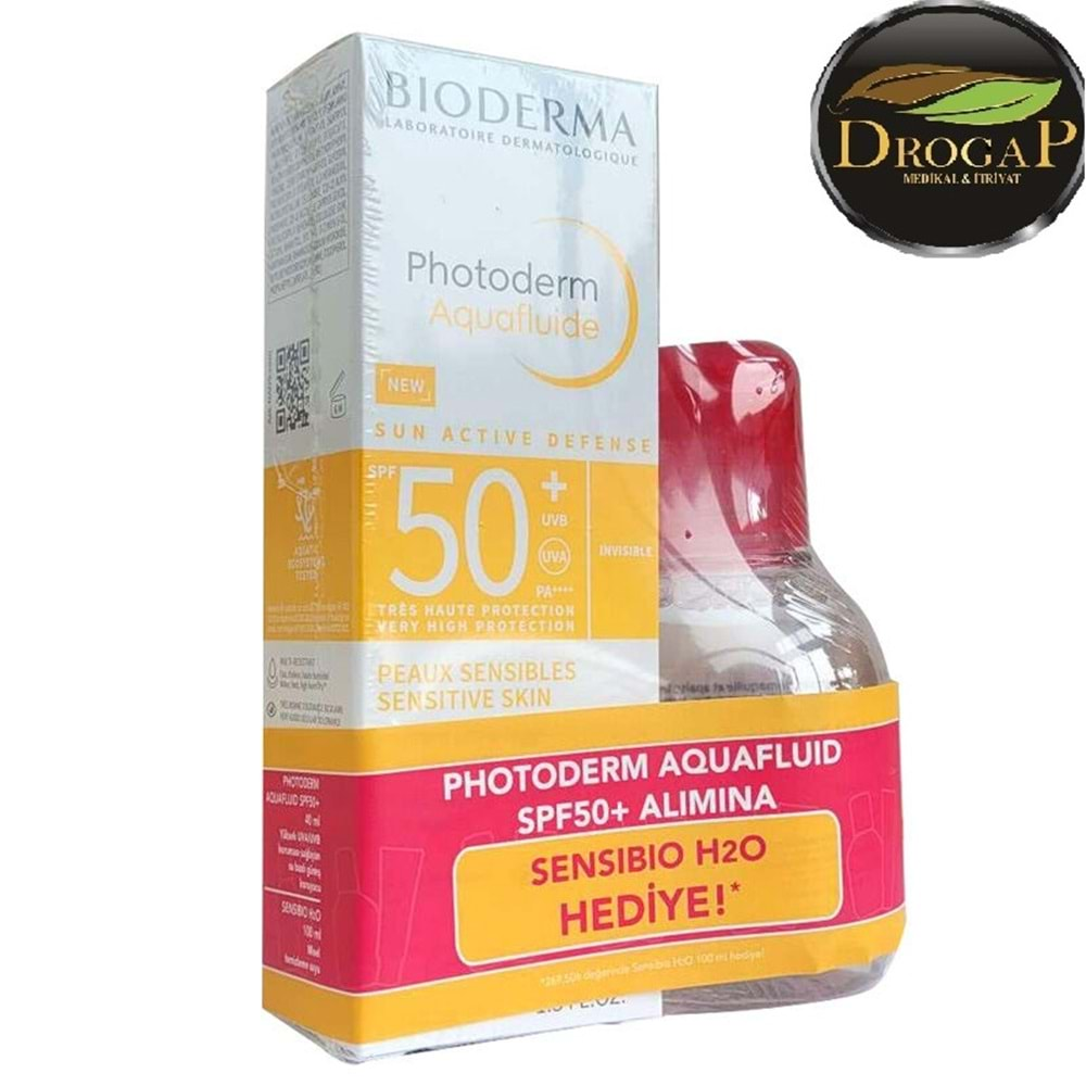 BİODERMA PHOTODERM AqUA FLUİDE SPF50+ 40 ML GÜNEŞ KREMİ & SENSİBİO H2O 100 ML HEDİYELİ PAKET