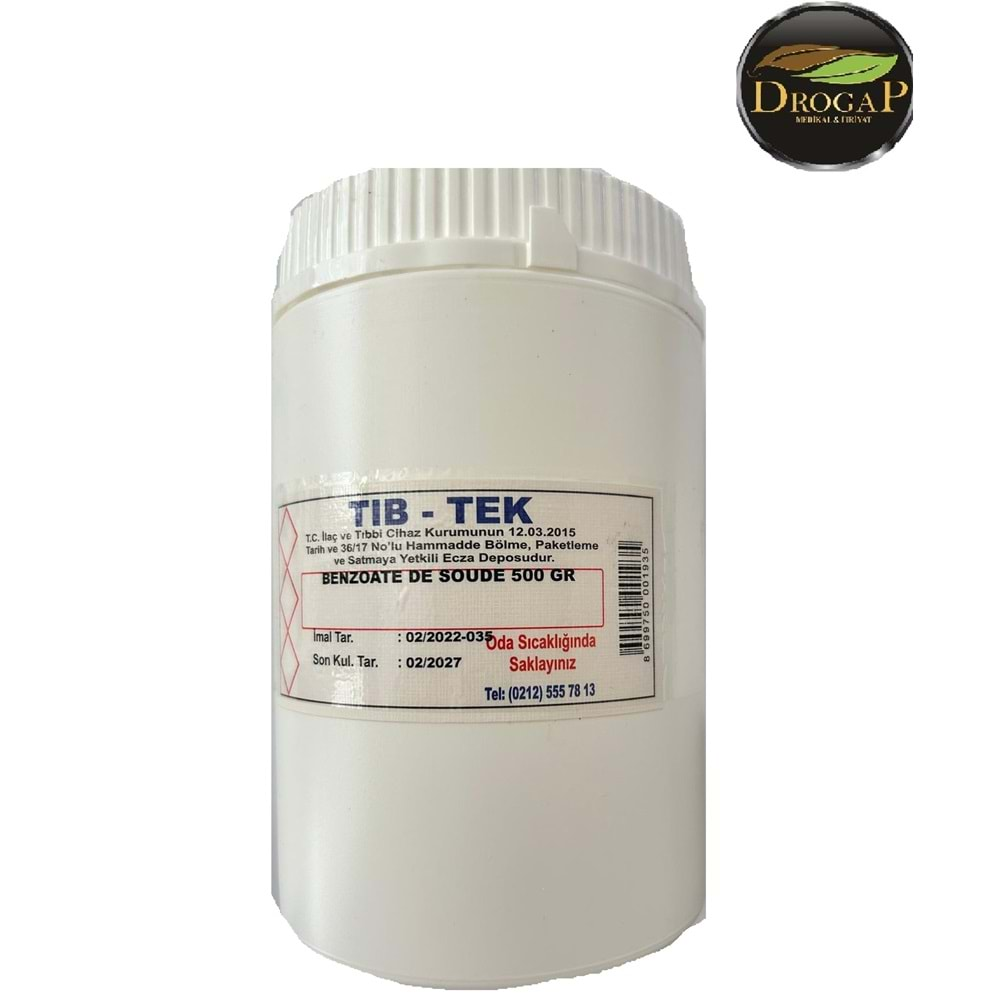 TIB-TEK SODYUM BENZOAT ( BENZOTE DE SOUDE ) 500 GR