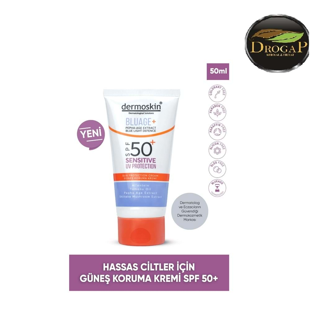 DERMOSKİN SENSİTİVE UV PROTECTION GÜNEŞ KREMİ SPF50+ 50 ML ( HASSAS CİLTLER İÇİN )