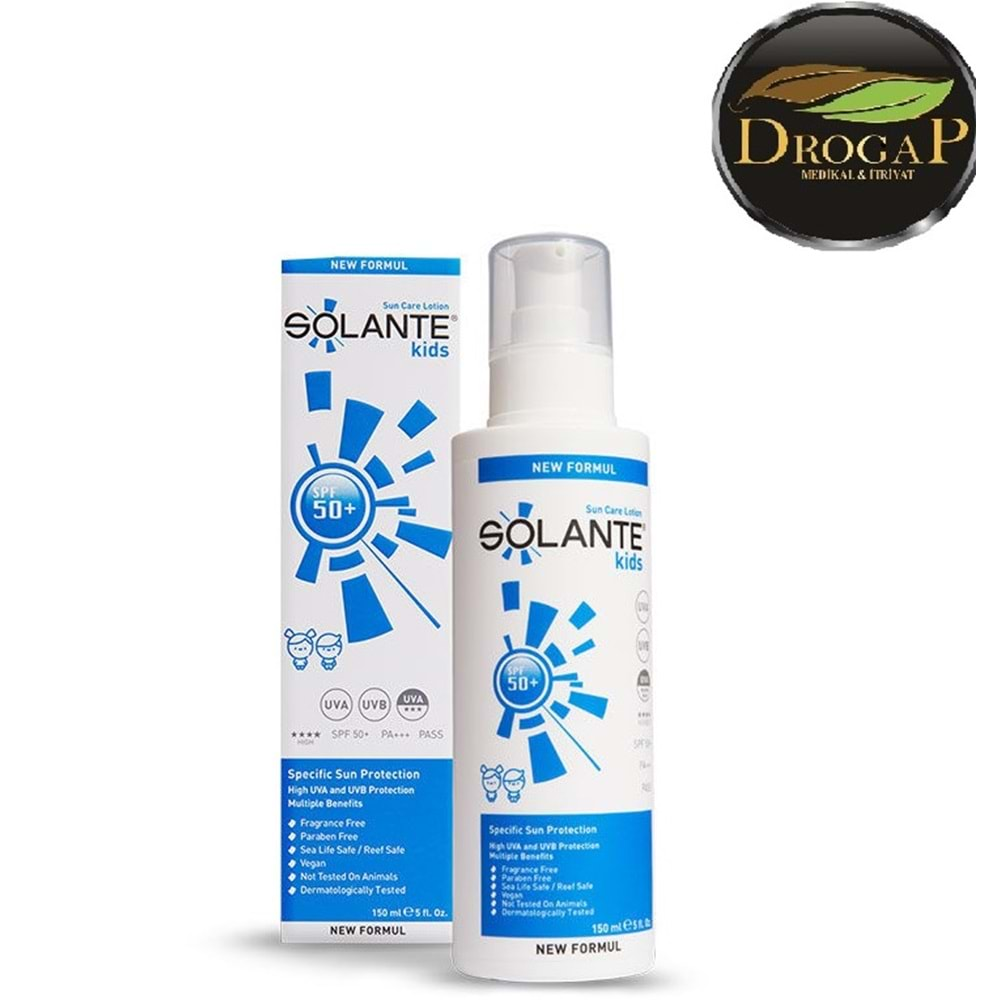 SOLANTE KİDS LOTİON SPF50+ GÜNEŞ KREMİ ( ÇOCUK ) 150 ML