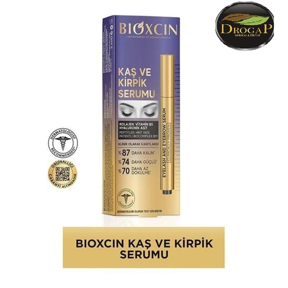 BİOXCIN KAŞ VE KİRPİK SERUMU ( KOLLAJEN VE HYALURONİK ASİT ) 3 ML