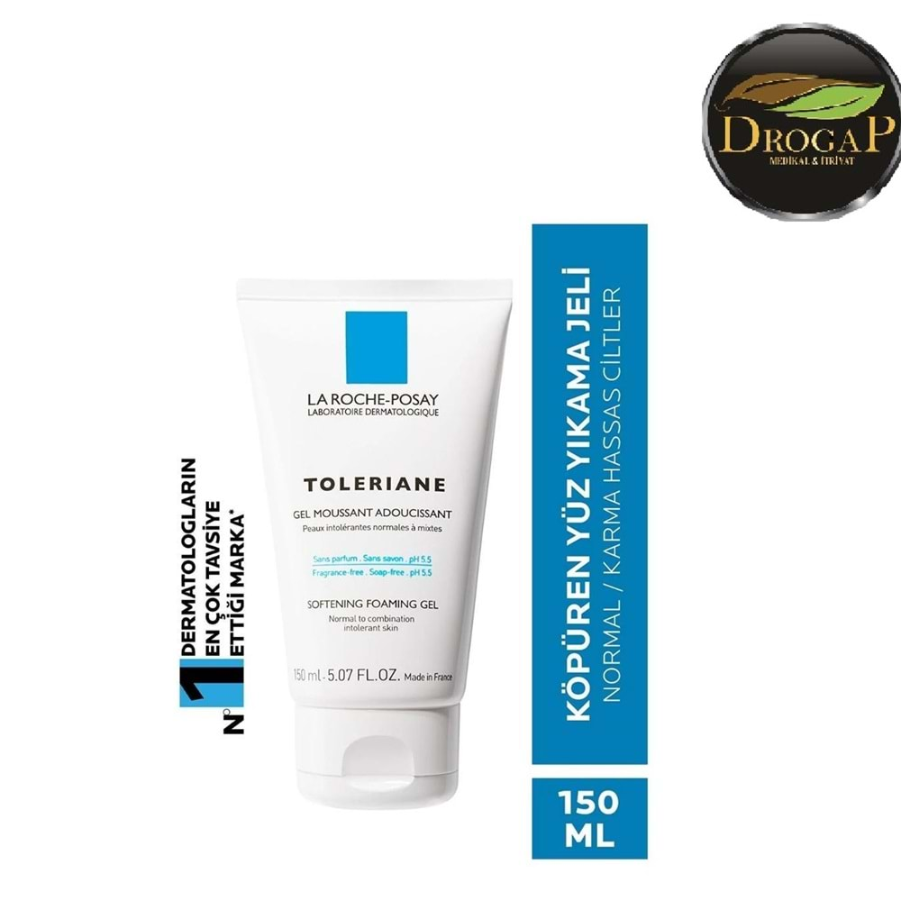 LA ROCHE POSAY TOLERİANE YÜZ TEMİZLEME JELİ 150 ML ( NORMAL KARMA VE HASSAS CİLTLER İÇİN )