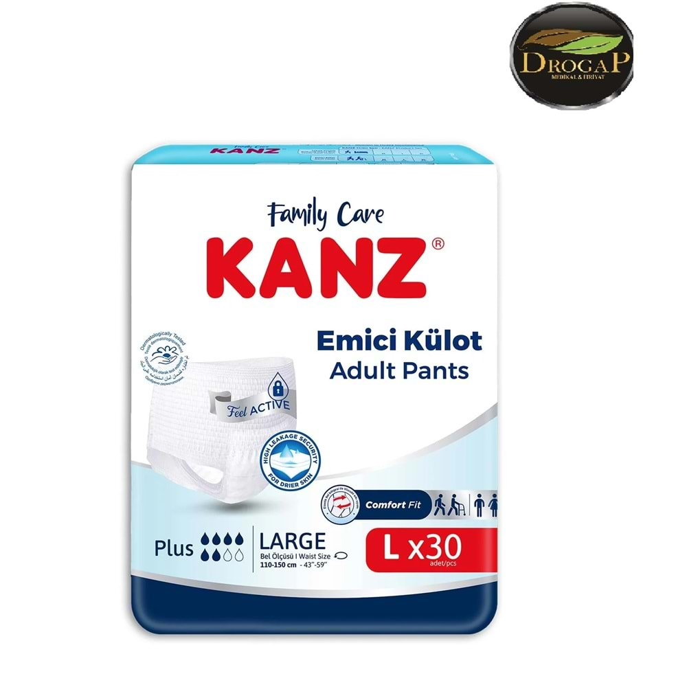 KANZ HASTA BEZİ KÜLOTLU 30 LU ( LARGE ) 110-150 CM