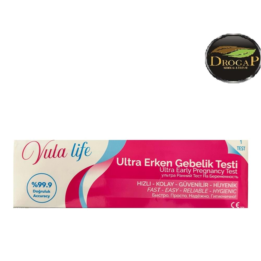VULA LİFE ULTRA ERKEN GEBELİK TESTİ % 99.9 KESİN SONUÇ