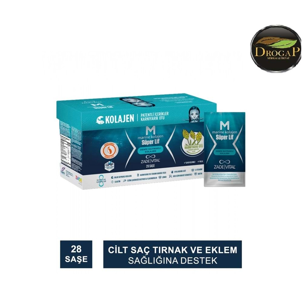 ZADE VİTAL MARİNE COLLAGEN ( KOLLAJEN ) SÜPER LİF 28 SAŞE