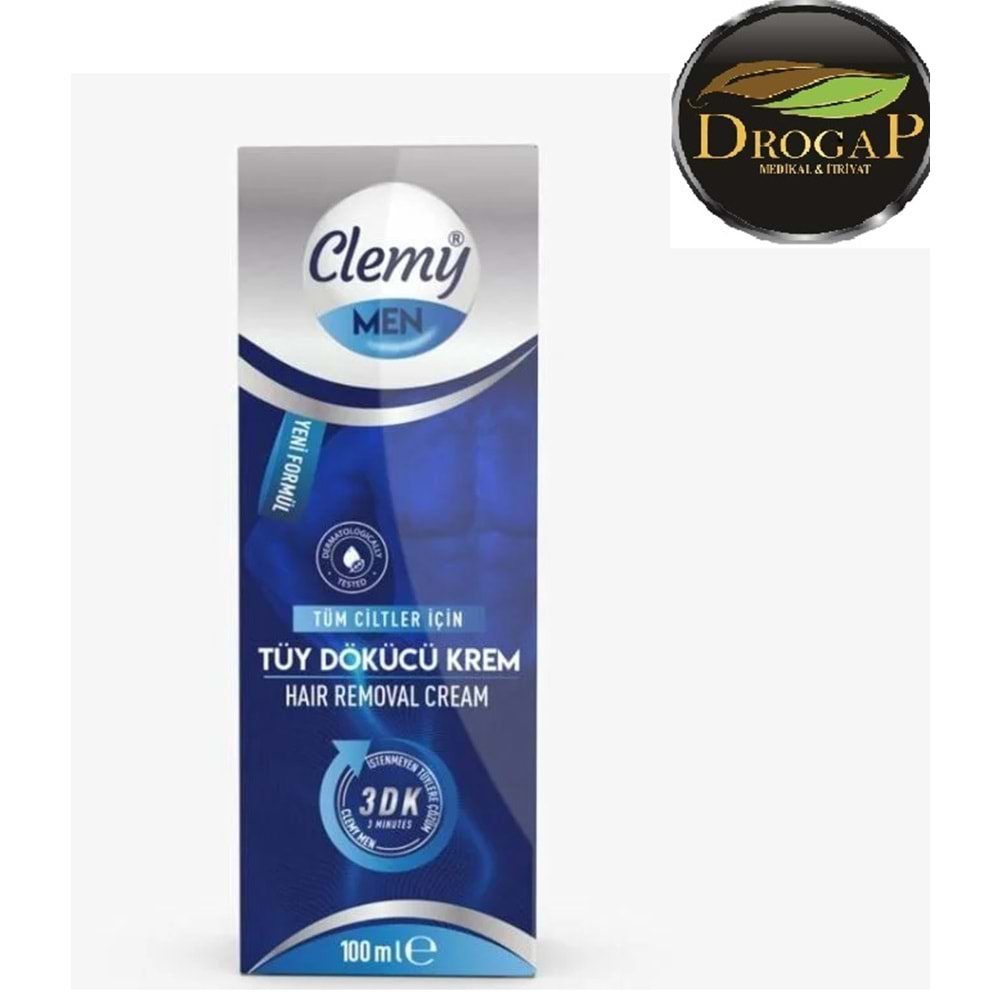 CLEMY TÜY DÖKÜCÜ KREM 100 ML ( ERKEK ) TÜM CİLTLER İÇİN