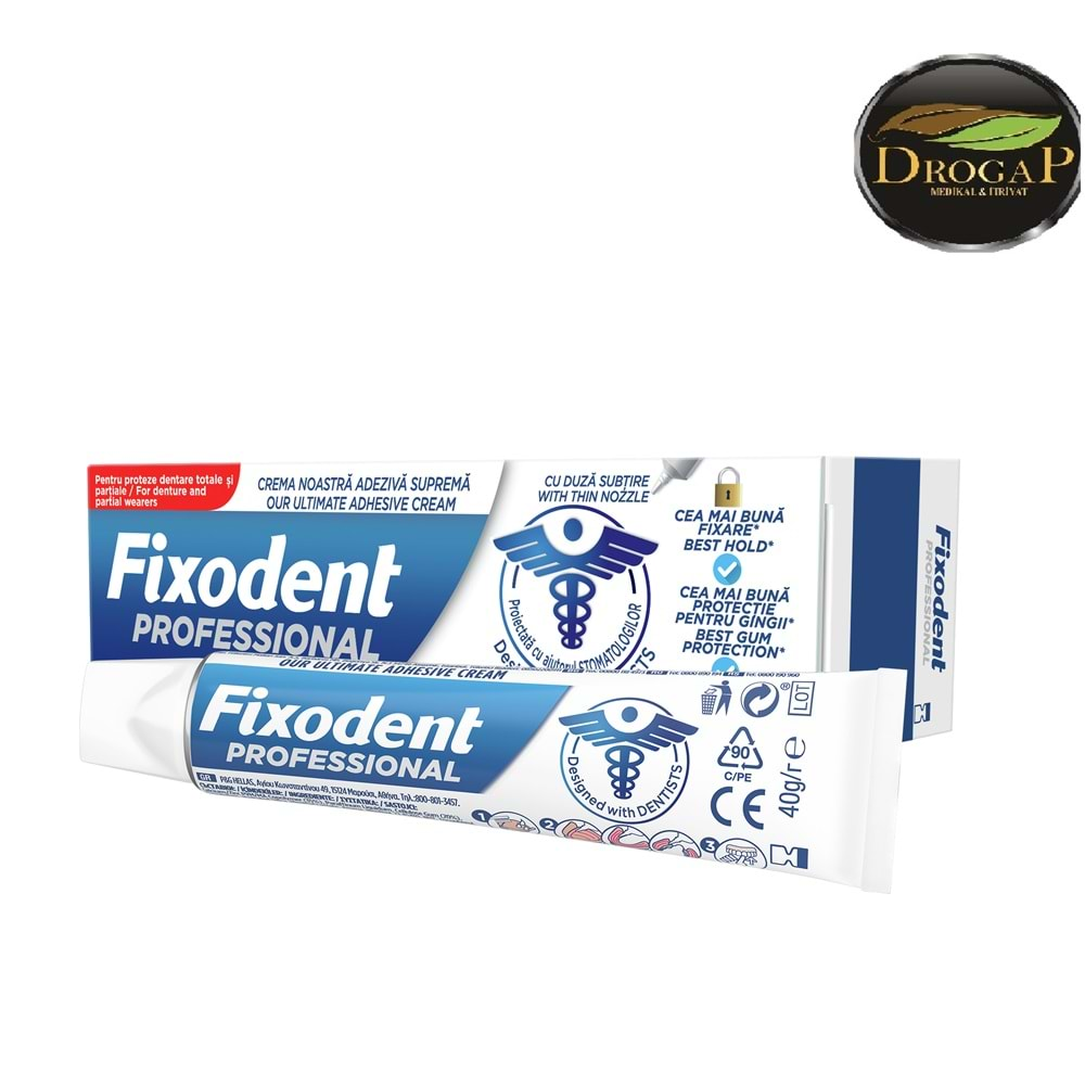 FİXODENT DİŞ PROTEZ YAPIŞTIRICI KREM PROFESSİONAL 40 GR