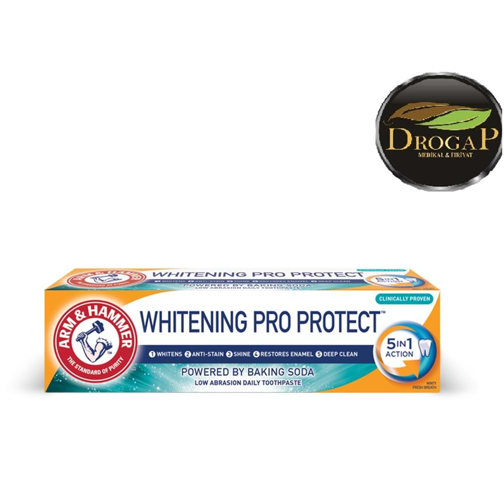 ARM & HAMMER WHİTENİNG PRO PROTECT FRESH MİNT DİŞ MACUNU 75 GR