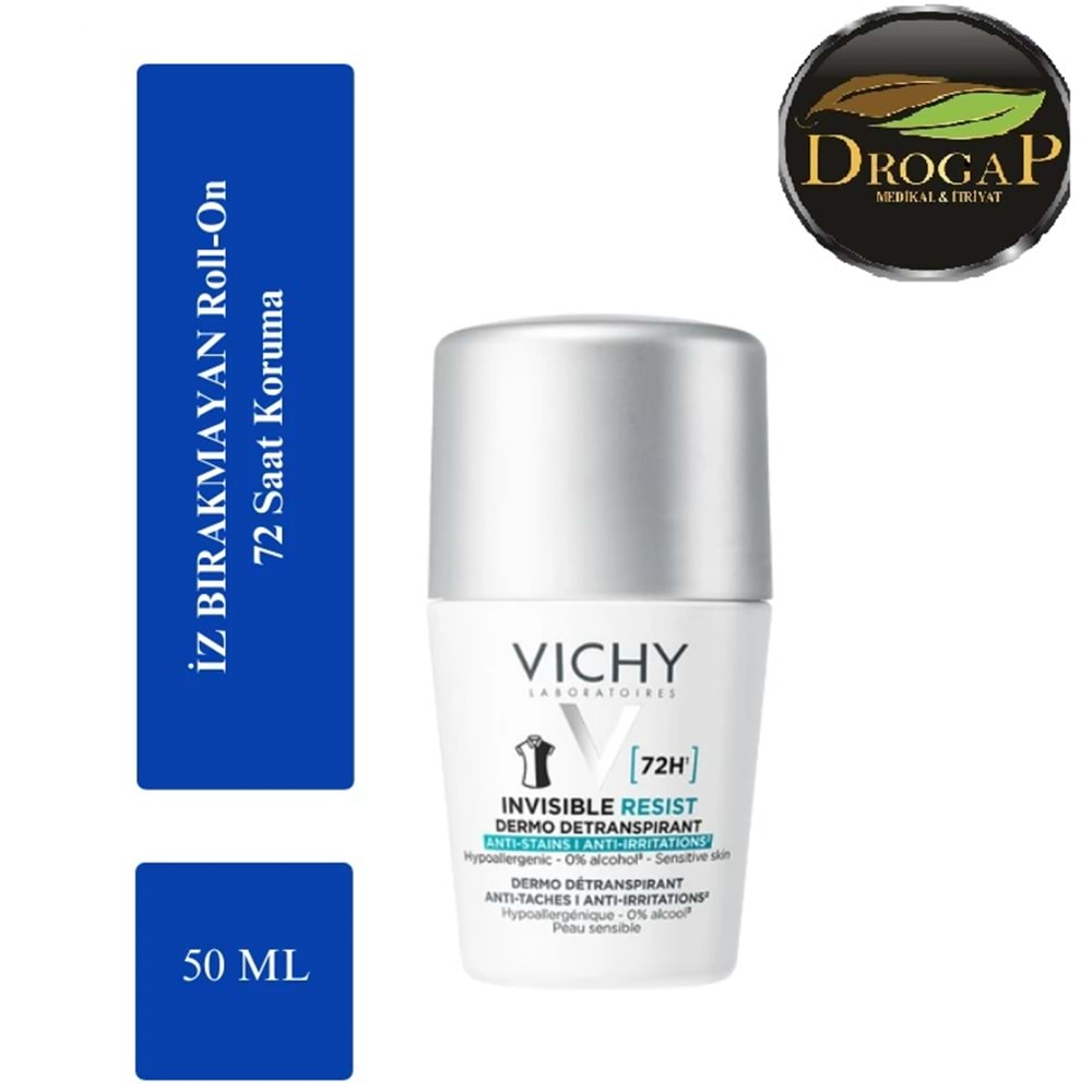 VİCHY ROLL-ON DEODORANT İNVİSİBLE 50 ML ( 72 SAAT ETKİLİ )