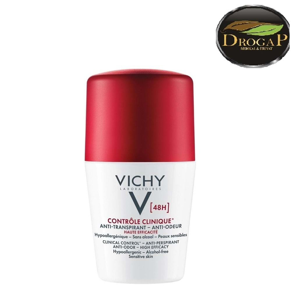 VİCHY ROLL-ON DEODORANT CLİNİCAL KONTROL 50 ML ( 96 SAAT ETKİLİ )