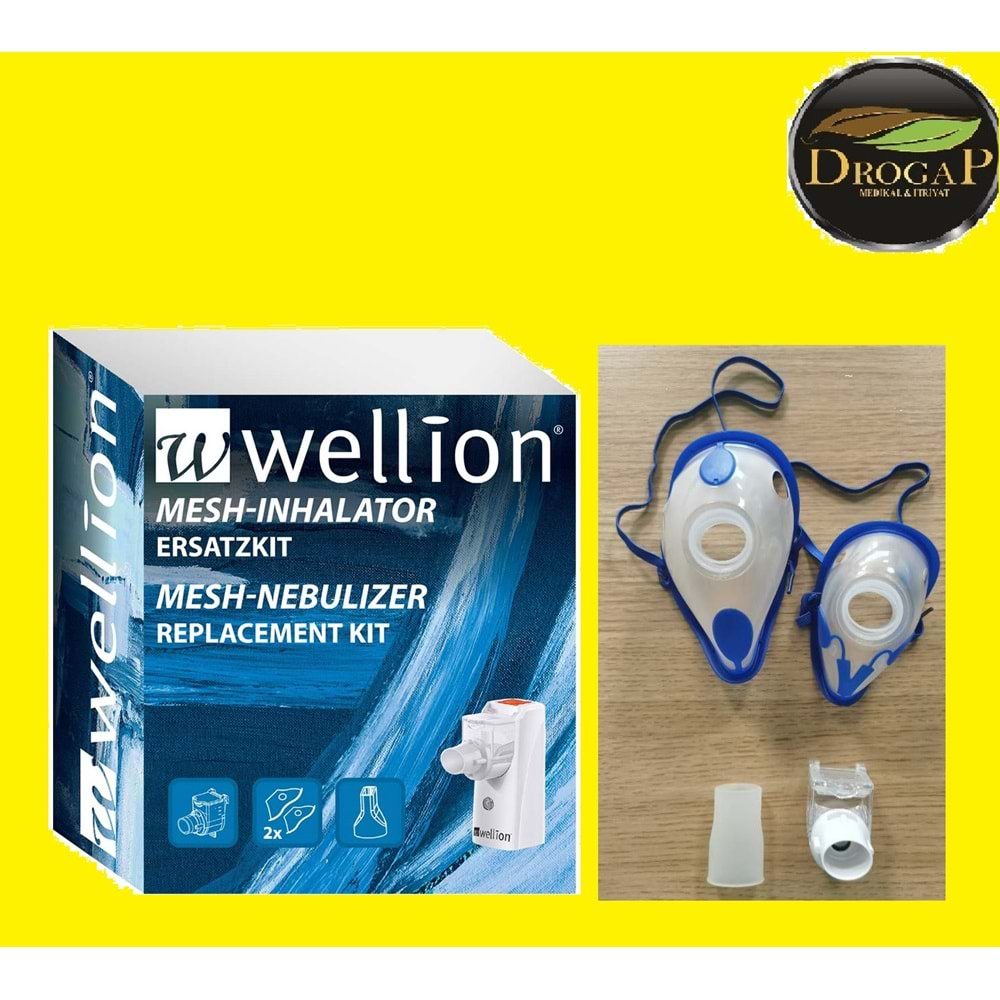 WELLİON TAŞINABİLİR NEBULİZATÖR MESH ( BATARYALI )( BUHAR MAKİNASI ) MASKELİ