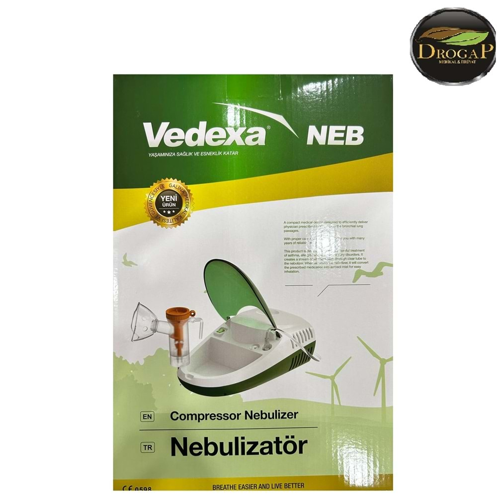 VEDEXA KOMPRESÖRLÜ NEBULİZATÖR KAPAKLI AXD-301