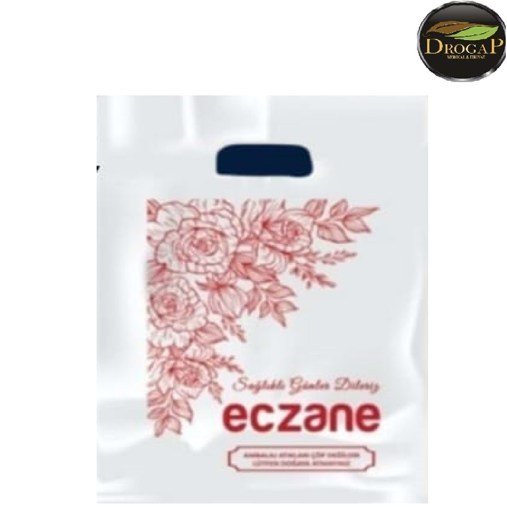 DROGAP BİO ECZANE POŞETİ 23 X 32 EBAT NO : 2 ( ÇANTA ) ( 200 ADETLİ )