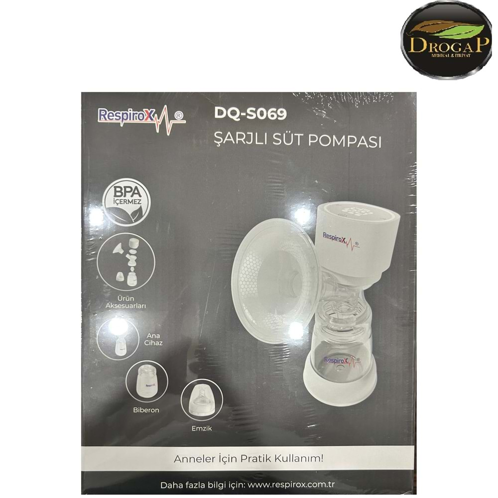 RESPİROX JARJLI GÖĞÜS POMPASI DQ-S069 ( USB GİRİŞLİ )