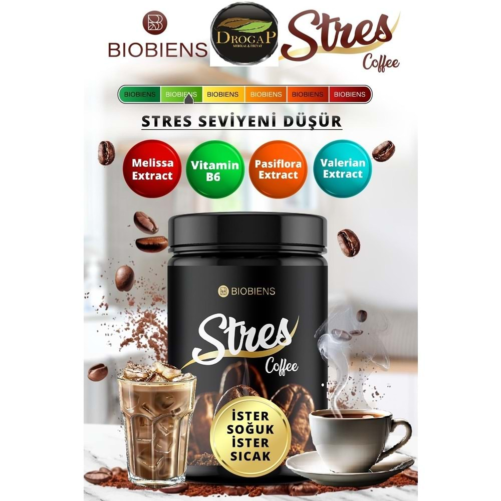 BİOBİENS COFFEE 150 GR ( STRES ) ( MELİSA & PASSİFLORA & VALERİAN & VİT.B6 )