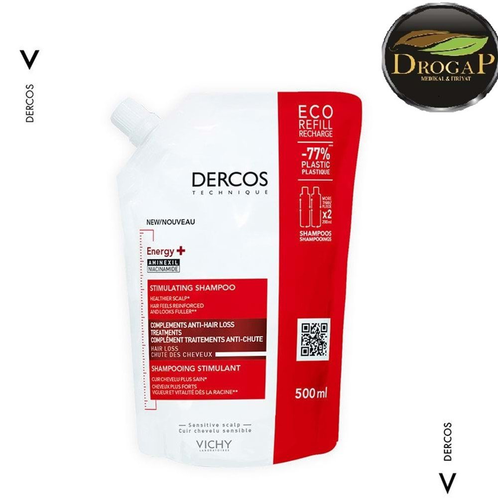 VİCHY DERCOS ENERGİSANT ŞAMPUAN 500 ML ( DÖKÜLME KARŞITI )