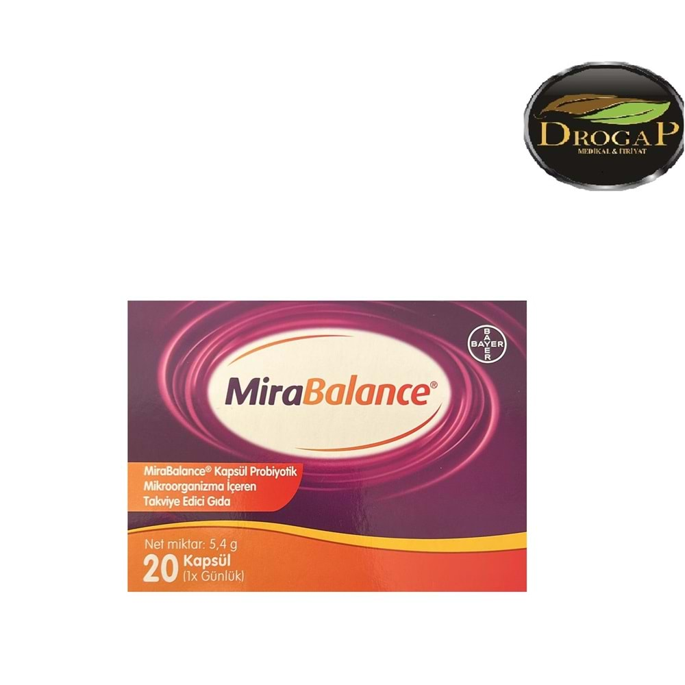 MİRABALANCE ADULT PROBİYOTİK 20 KAPSÜL ( BAYER )