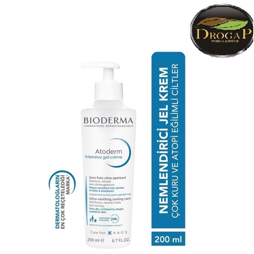BİODERMA ATODERM İNTENSİVE GEL CREME 200 ML ( NEMLENDİRİCİ JEL KREM )