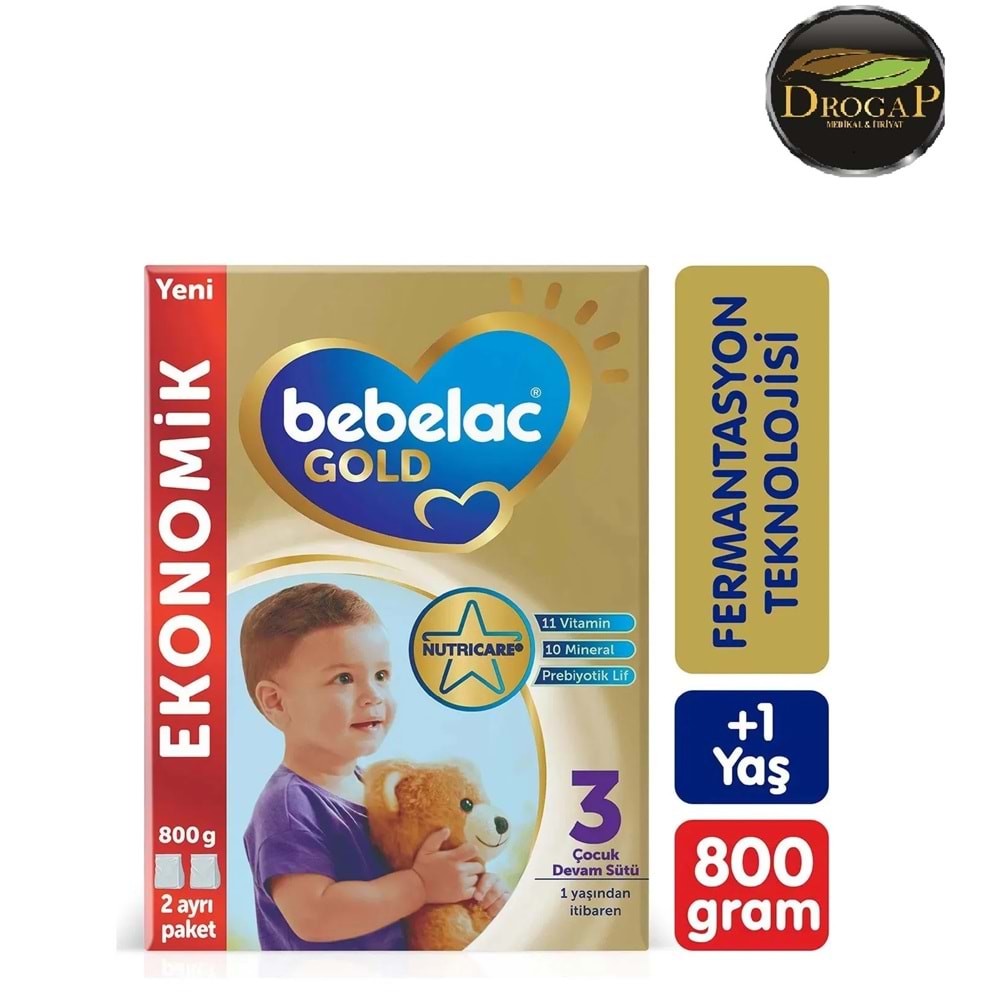 BEBELAC GOLD MAMA BEBEK SÜTÜ 1 YAŞINDAN İTİBAREN 800 GR NO : 3