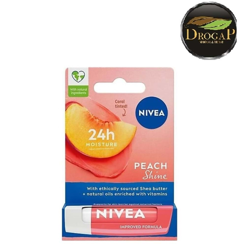 NIVEA LİP STİCK DUDAK BAKIM KREMİ 4,8 GR ( ŞEFTALİ )