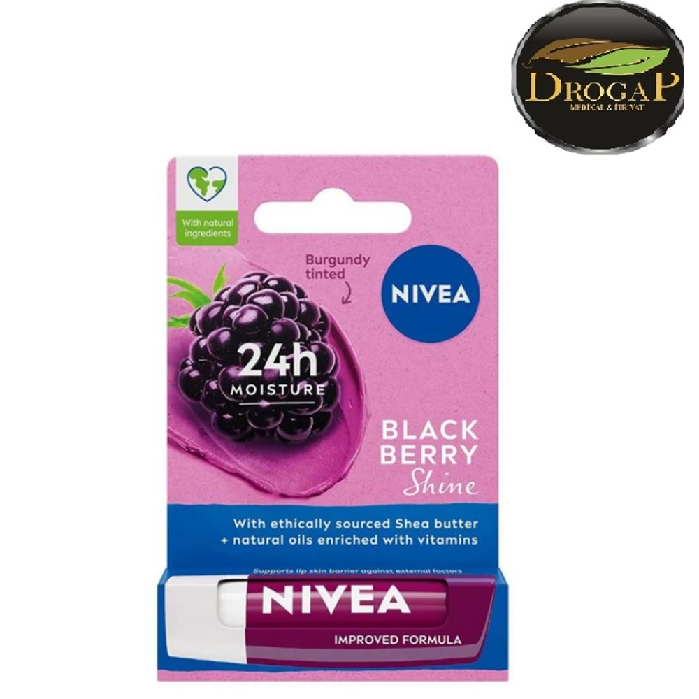 NIVEA LİP STİCK DUDAK BAKIM KREMİ 4,8 GR ( BÖĞÜRTLEN )