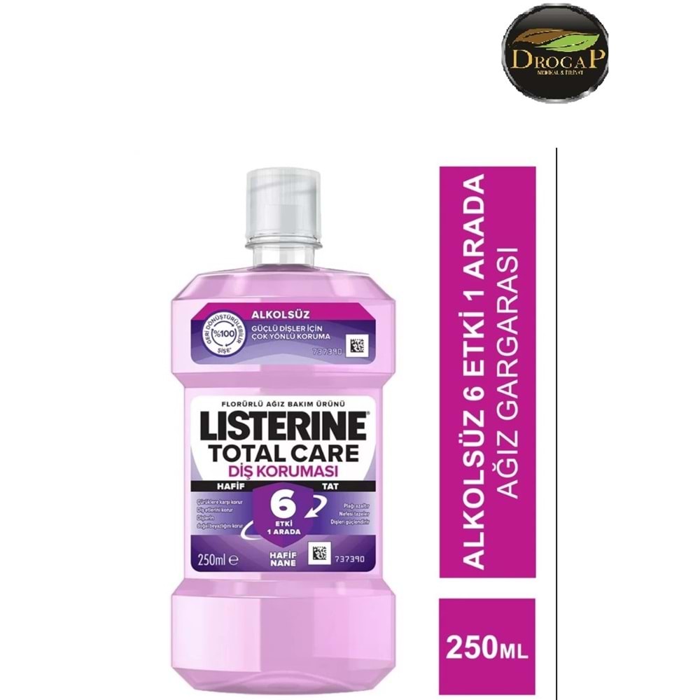 LISTERINE TOTAL CARE HAFİF TAT ALKOLSÜZ 250 ML