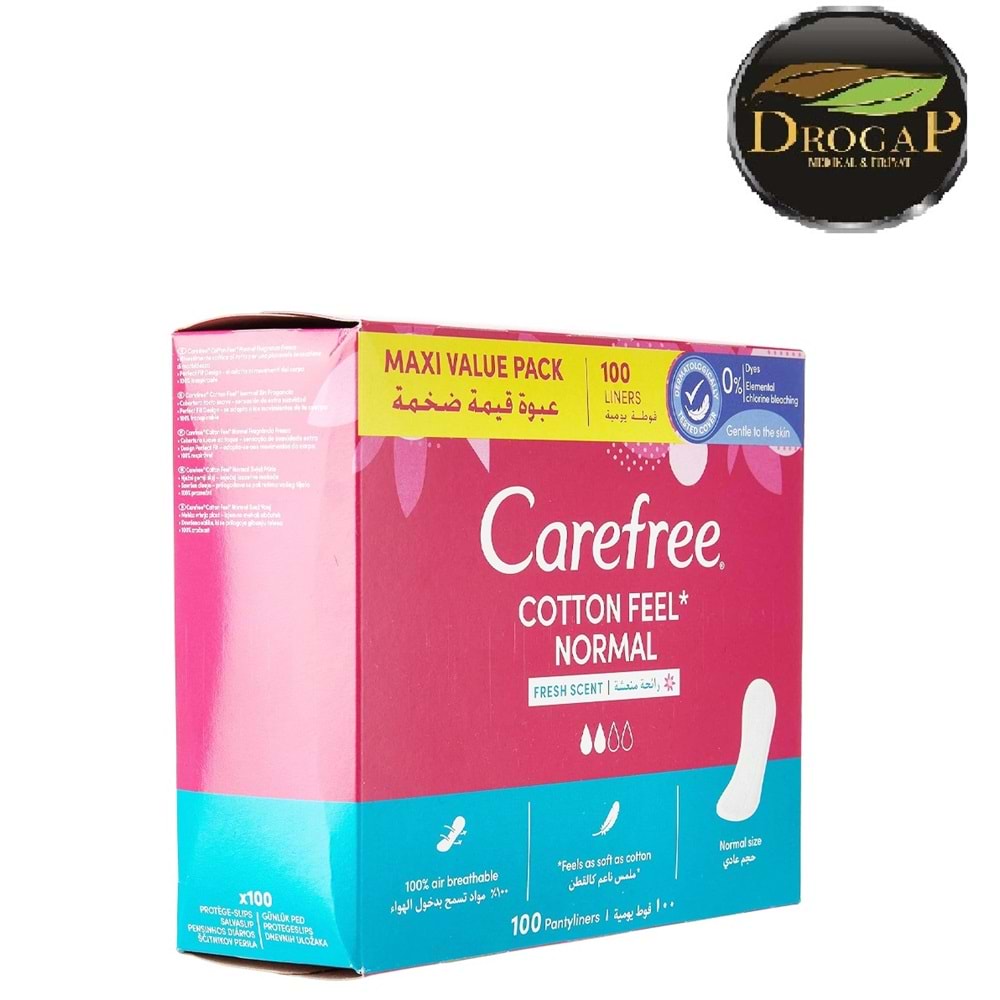 CAREFREE COTTON FEEL PARFÜMLÜ GÜNLÜK PED 100 LÜ