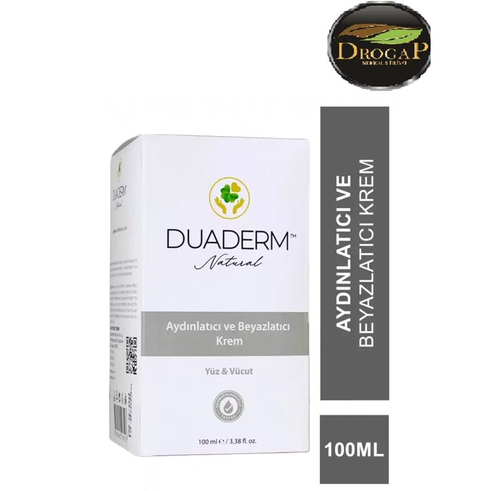 DUADERM AYDINLATICI VE BEYAZLATICI KREM 100 ML