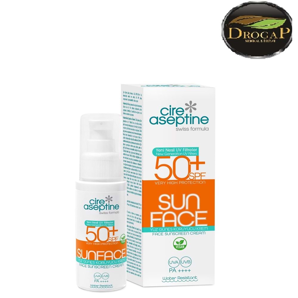 CİRE ASEPTİNE GÜNEŞ KREMİ SPF50+ 60 ML ( YÜZ İÇİN )
