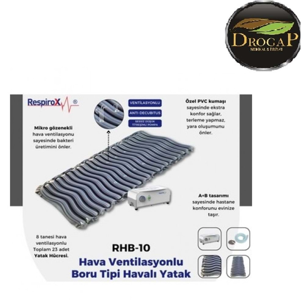 RESPİROX HAVA VENTİLASYONLU HAVALI YATAK ( BORU TİPİ ) RHB-10