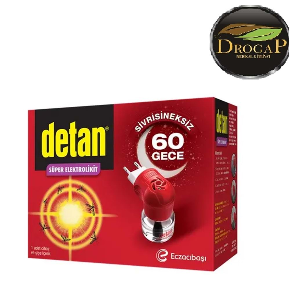 DETAN 60 GECE ELEKTROLİKİT CIHAZ+YEDEK SİVRİSİNEK KOVUCU