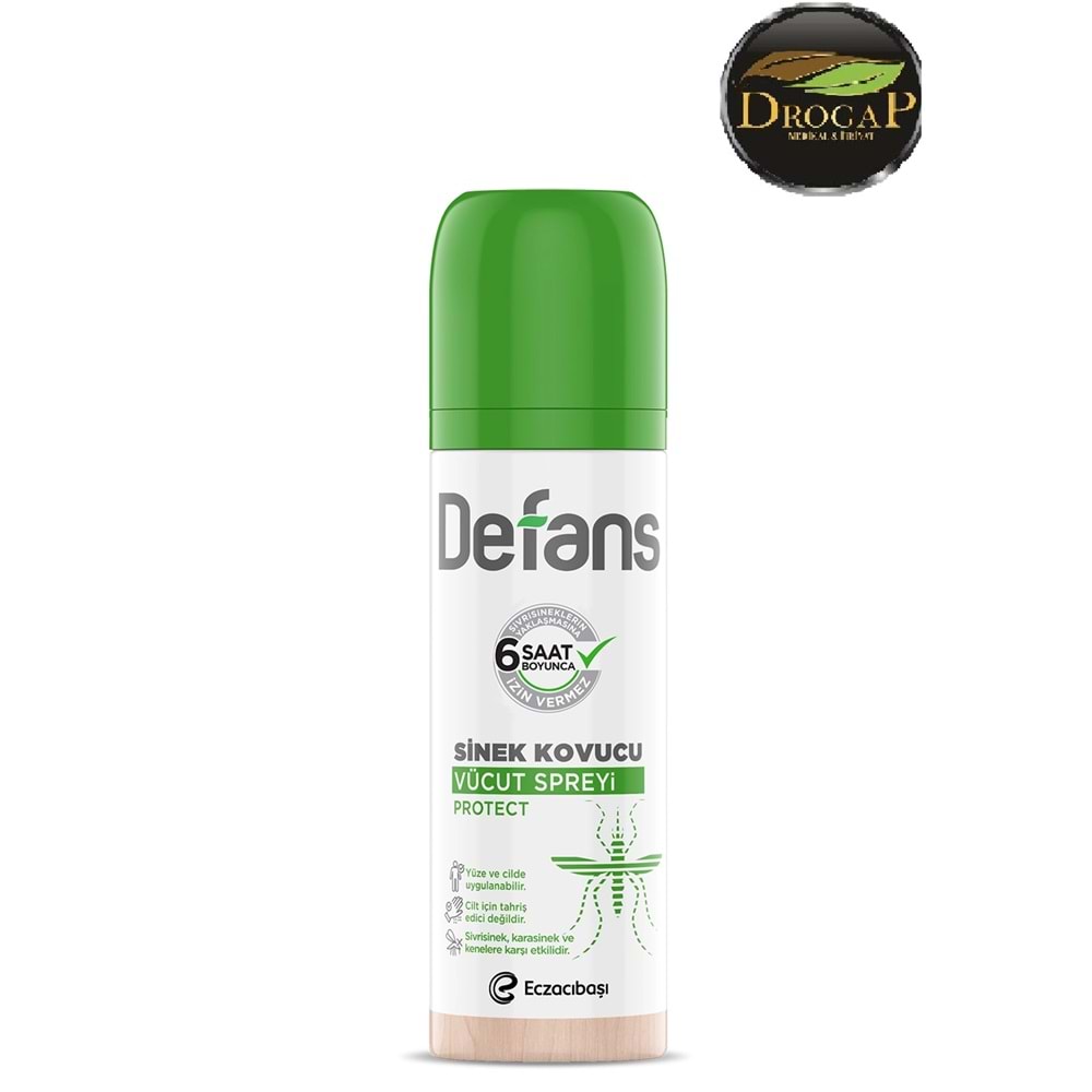DETAN DEFANS SİVRİSİNEK KOVUCU VÜCUT SPREYİ PROTECT 100 ML