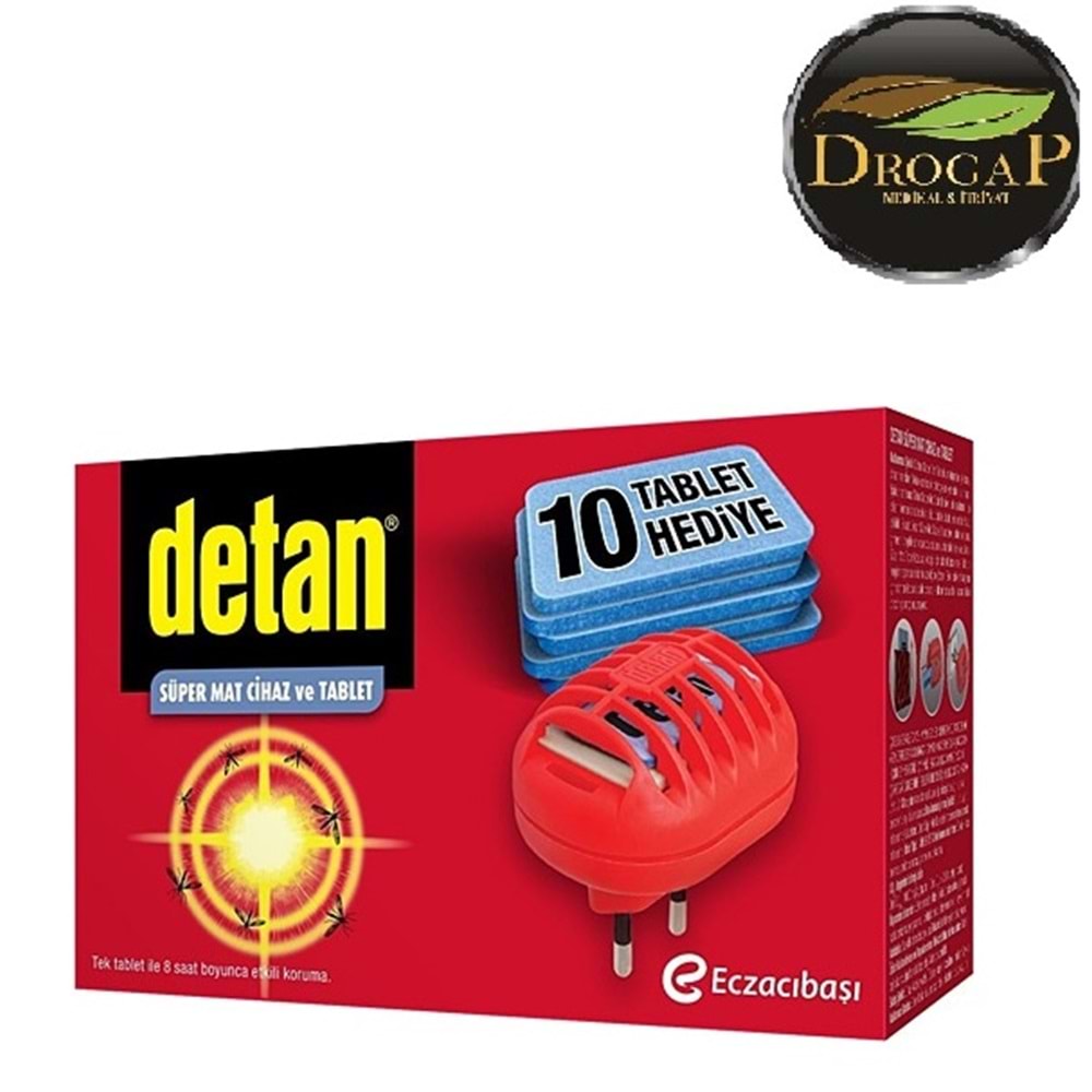 DETAN SÜPER MAT TABLET CİHAZ + 10 MAT HEDİYELİ ( SİVRİSİNEK )