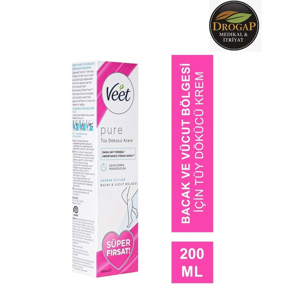 VEET PROFESSİONAL TÜY DÖKÜCÜ KREM HASSAS CİLTLER İÇİN 200 ML