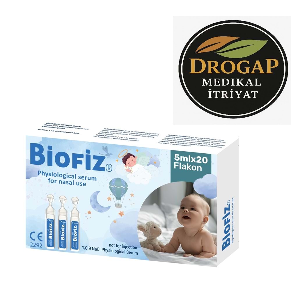 BİOFİZ SERUM FİZYOLOJİK 5 ML X 20 FLAKON
