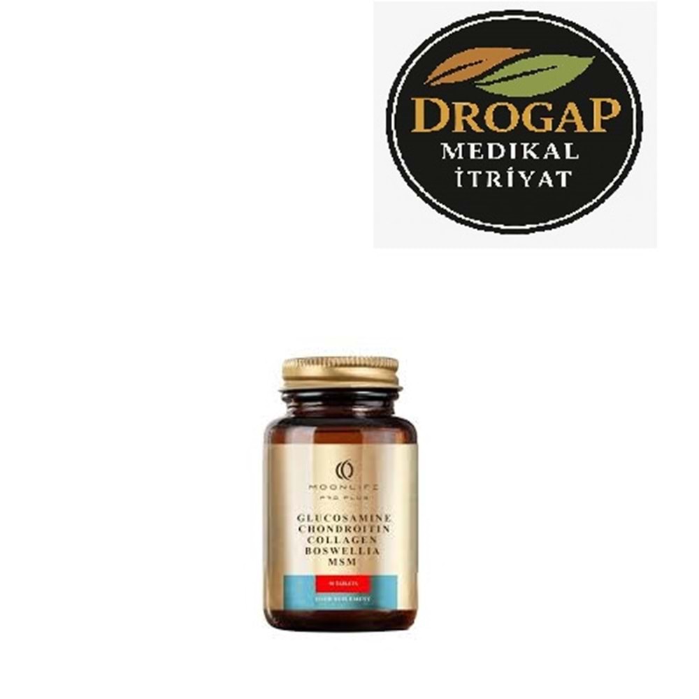 MOON LİFE PRO PLUS GLUCOSAMİNE & CHONDROİTİN & MSM & COLLAGEN & BOSWELLİA 90 TABLET