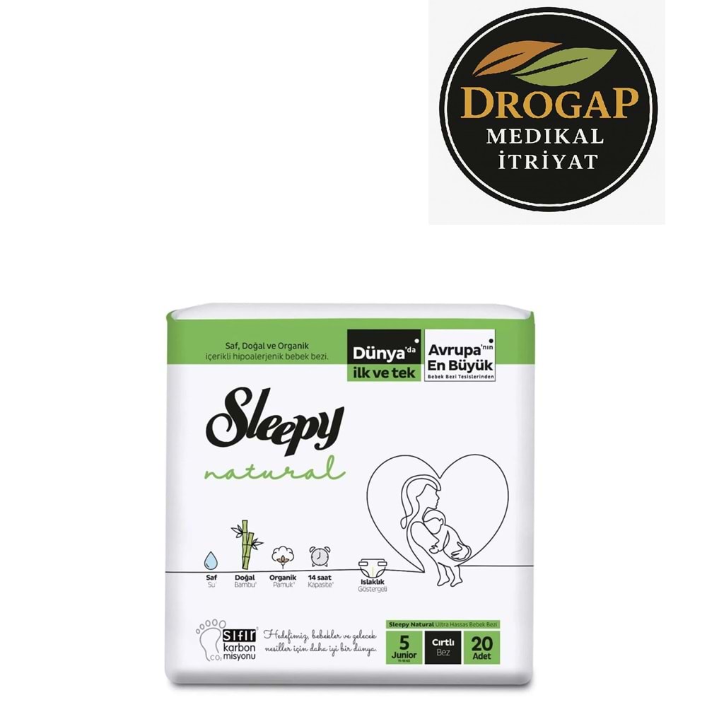 SLEEPY ÇOCUK BEZİ NATURAL 11-18 KG 20 Lİ ( JUNİOR ) NO : 5