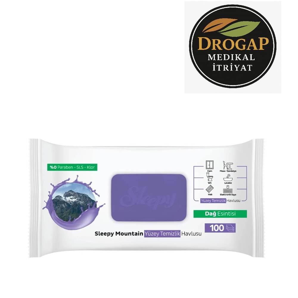 SLEEPY MOUNTAİN YÜZEY TEMİZLEME HAVLUSU 100 LÜ ( DAĞ ESİNTİSİ )