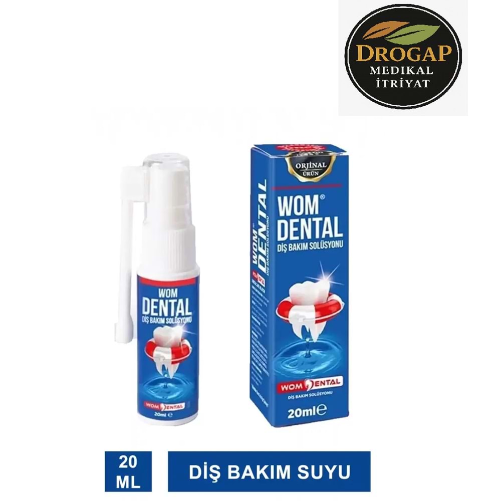 WOM DENTAL DİŞ BAKIM SOLUSYONU 20 ML ( 30 SANİYEDE AĞRIYA SON )