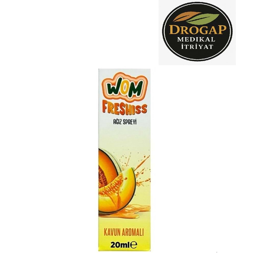 WOM AĞIZ KOKU GİDERİCİ SPREY 20 ML ( KAVUN AROMALI )