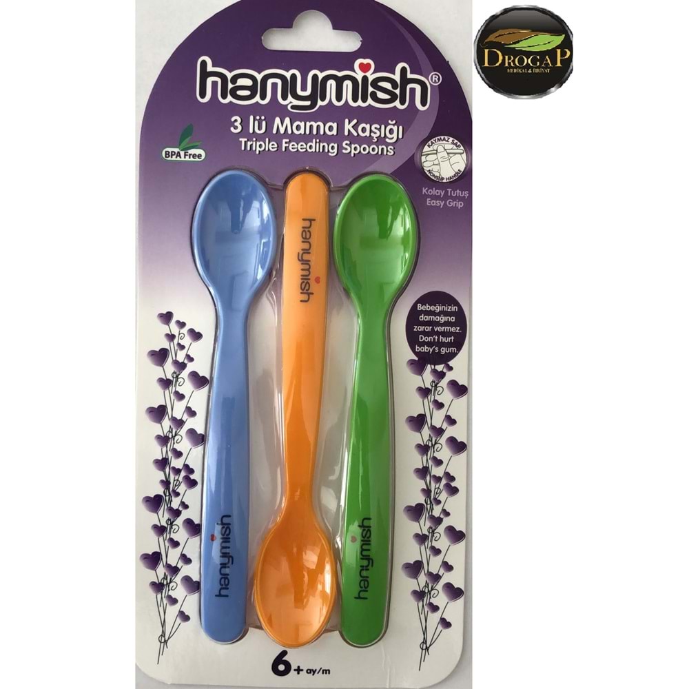 HANYMİSH MAMA KAŞIĞI 3 LÜ 6+ ( 510 )