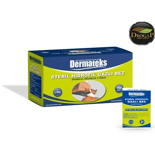 DERMATEKS GAZLI BEZ 30 X 80 CM 2 PARÇA ( 150 ADET )