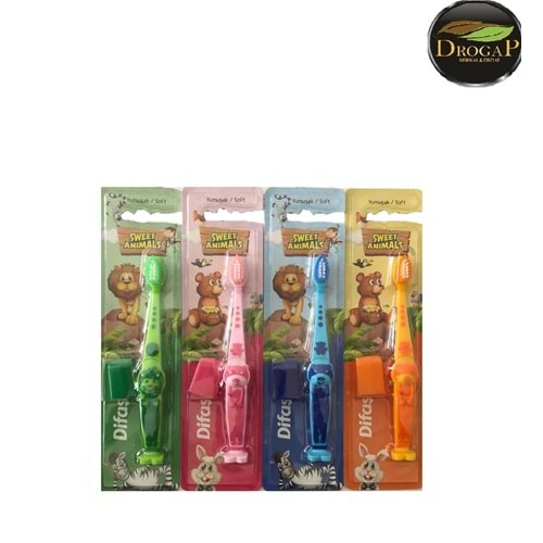 DİFAŞ DİŞ FIRÇASI SWEET ANİMALS YUMUŞAK ( ÇOCUK )