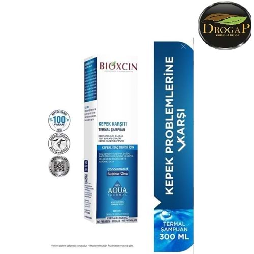 BİOXCIN AQUATHERMAL KEPEK KARŞITI TERMAL ŞAMPUAN 300 ML