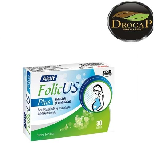 FOLİCUS PLUS FOLİK ASİT & İYOT & L-METİLFOLAT VİT.B6 VE 12 30 TABLET