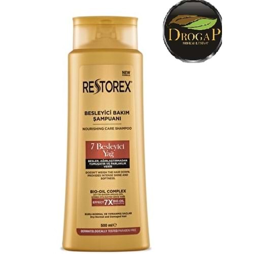 RESTOREX 7 BESLEYİCİ YAĞ İÇEREN BESLEYİCİ BAKIM ŞAMPUANI 500 ML