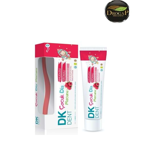 DK DENT DERMOKİL ÇOCUK DİŞ MACUNU 50 ML + FIRÇA HEDİYELİ (AHU DUDU AROMALI ADA ÇAYI ÖZLÜ )