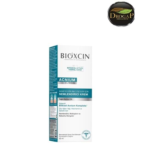 BİOXCIN ACNIUM SEBUM DENGELEYİCİ NEMLENDİRİCİ KREM 50 ML ( AKNEYE EĞİMLİ CİLTLER İÇİN )