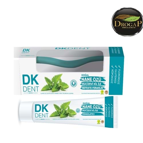 DK DENT DERMOKİL DİŞ MACUNU 50 ML + FIRÇA HEDİYELİ ( NANE ÖZLÜ )