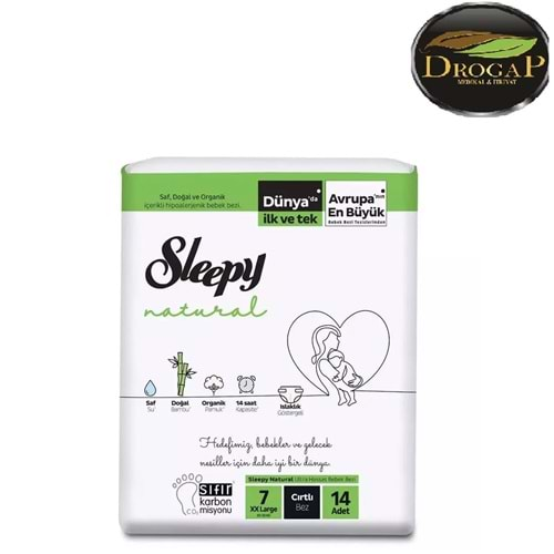 SLEEPY ÇOCUK BEZİ NATURAL 20-30 KG ( XXLARGE ) 14 LÜ NO : 7